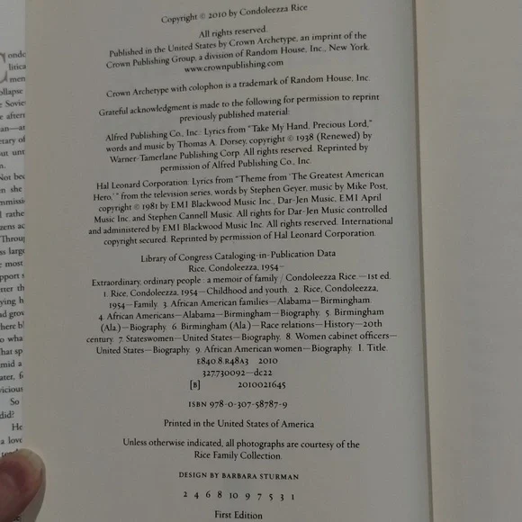 Extraordinary, Ordinary People: A Memoir of Family - Condoleezza Rice - Picture 3 of 5